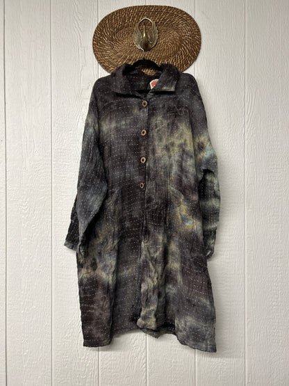 Aura Edit Koverlet Button Down Trench Coat 1026 047