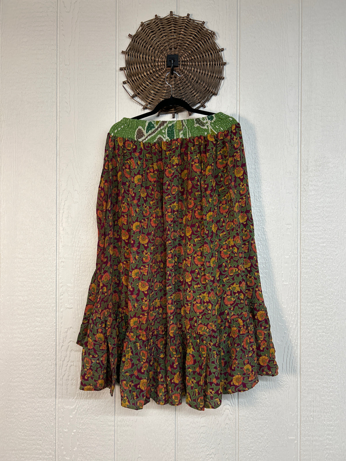 Crepe Sari Dahlia Skirt 1026 217