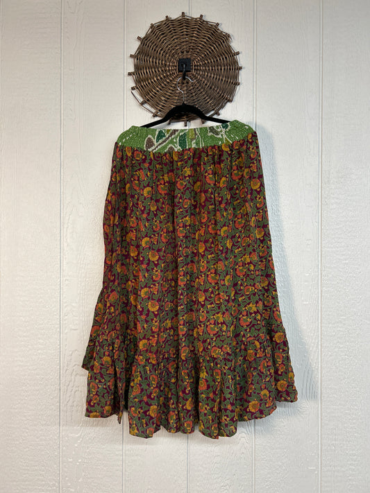 Crepe Sari Dahlia Skirt 1026 217