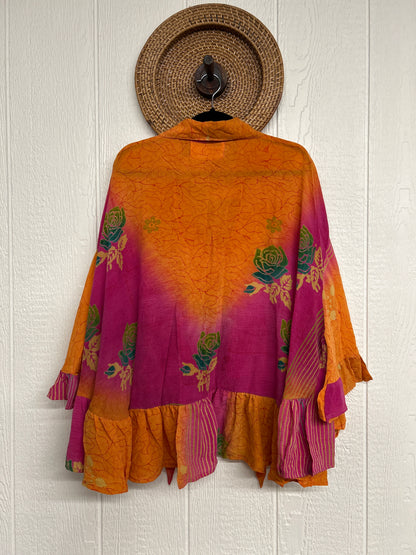 Crepe Sari Wild Rose Top 1225 026