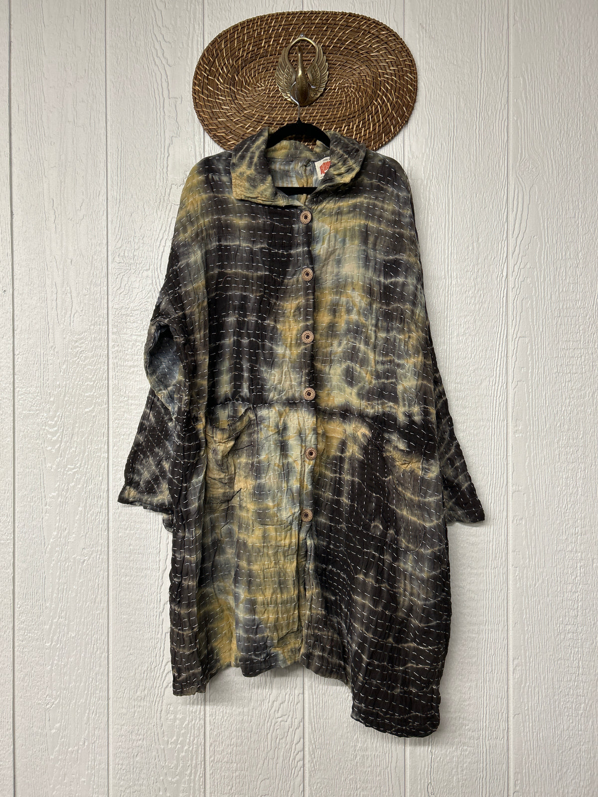 Aura Edit Koverlet Button Down Trench Coat 1026 010
