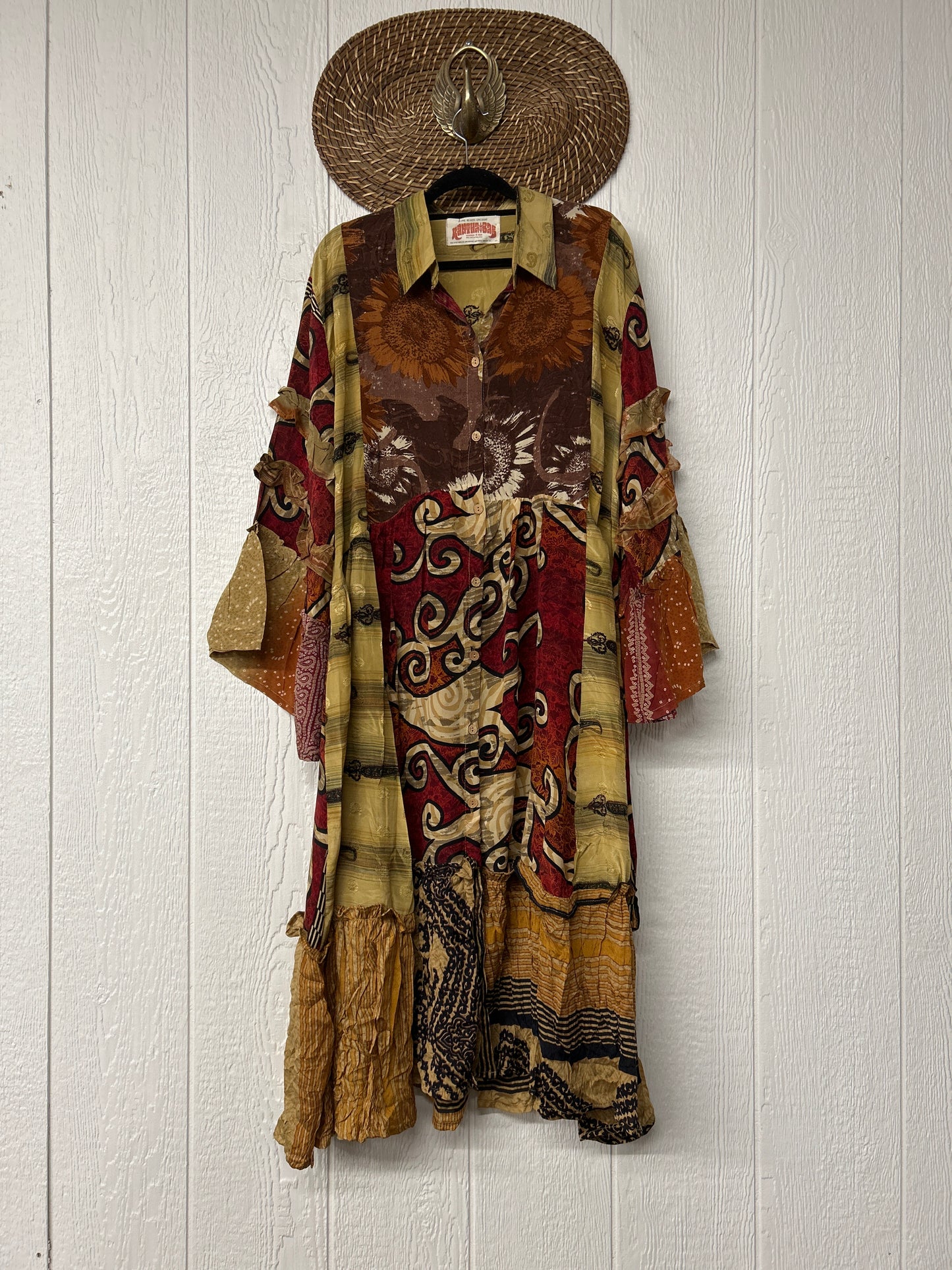 Crepe Sari Rhiannon Duster Dress 0226 100