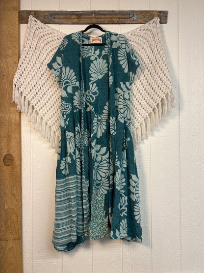 Crepe Sari Summer Evermore Kimono 0726 219