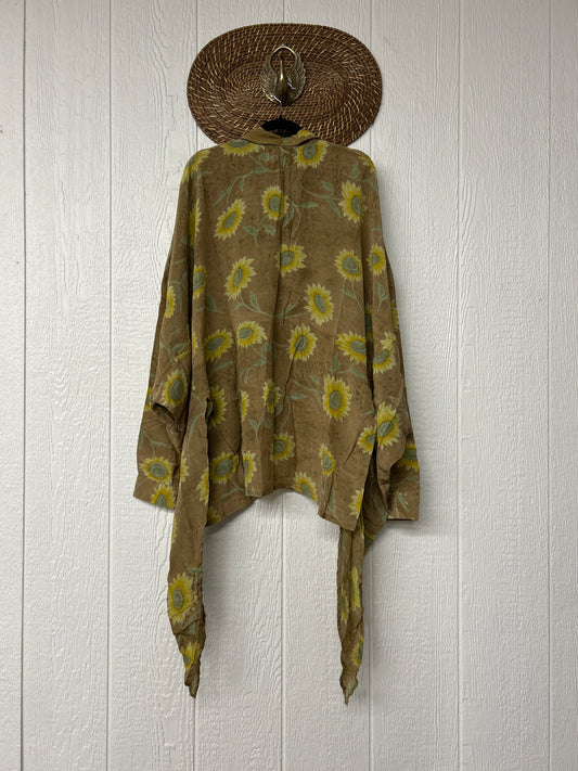 Crepe Sari Nirvana Button Down 1125 115