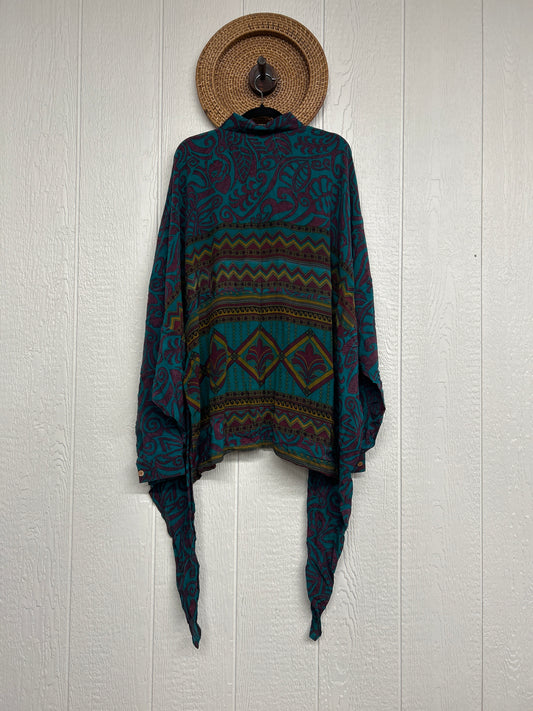 Crepe Sari Nirvana Button Down 1125 206