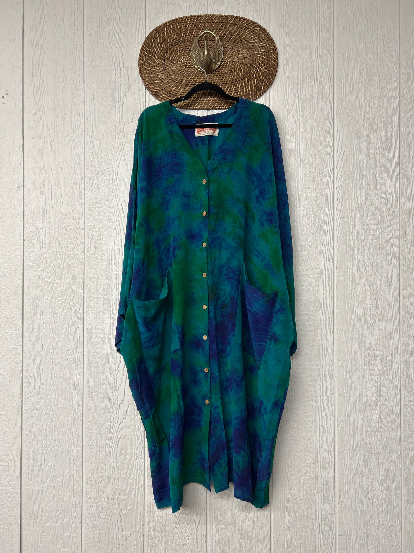 Crepe Sari Gaia Duster Dress 0426 256