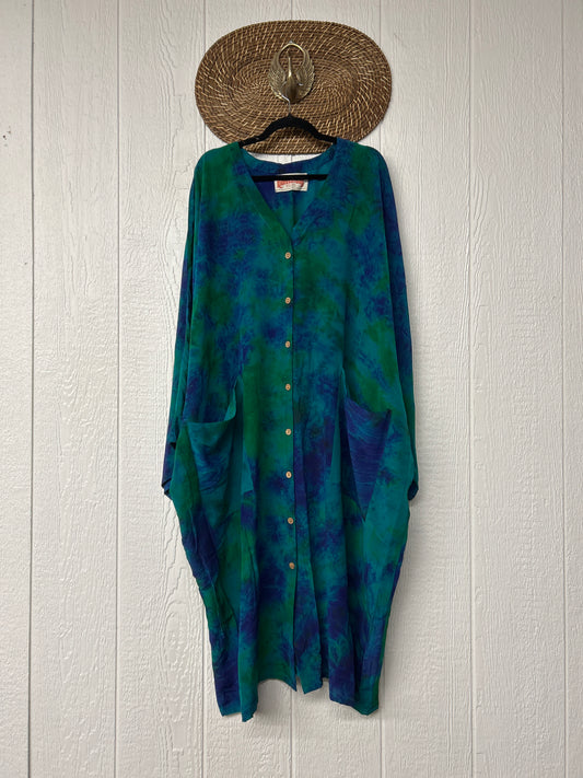 Crepe Sari Gaia Duster Dress 0426 256