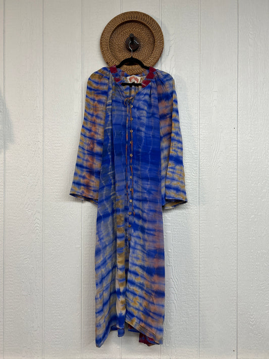 Crepe Sari Woodstock Duster Dress 0226 233