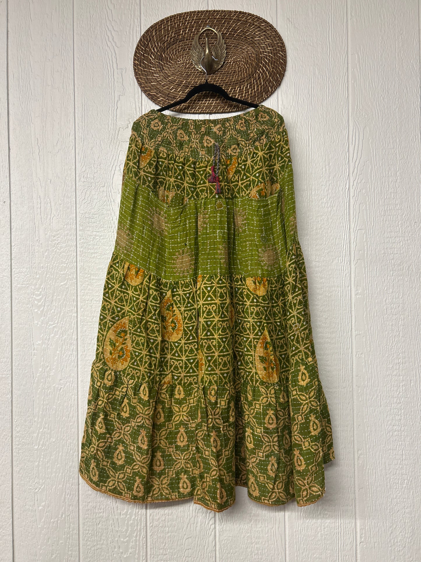 Pareo Kantha Lotus Maxi Skirt 0826 132