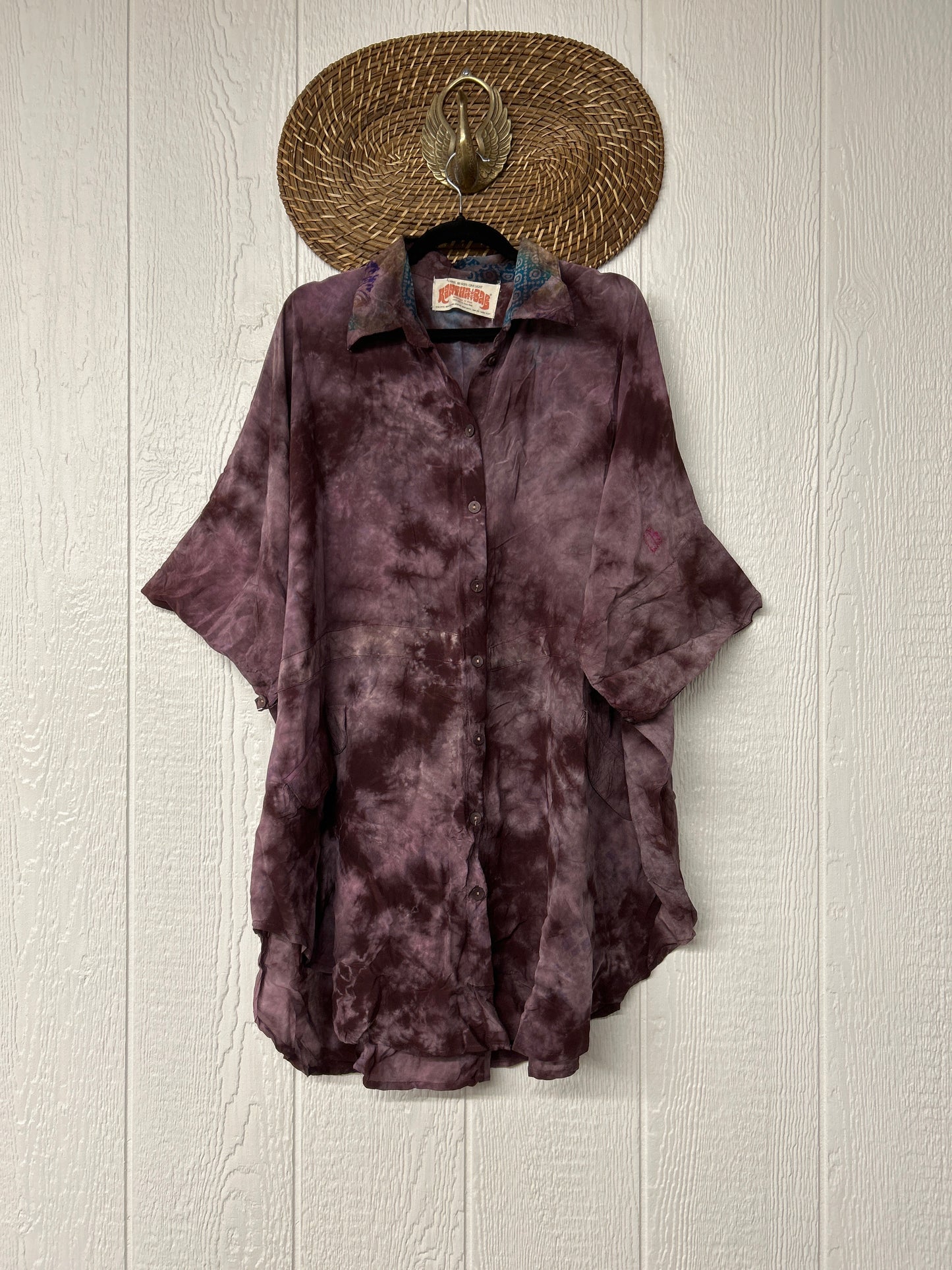 Crepe Sari Free To Be Button Down 0626 091