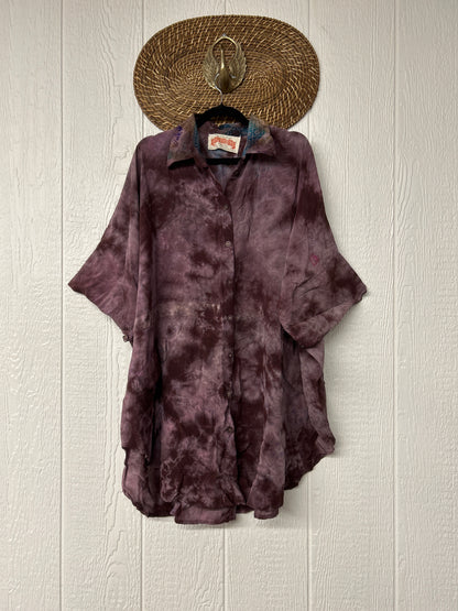 Crepe Sari Free To Be Button Down 0626 091