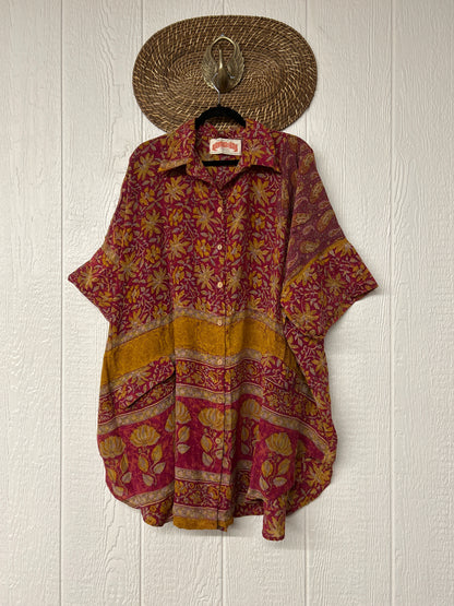 Crepe Sari Free To Be Button Down 0626 019