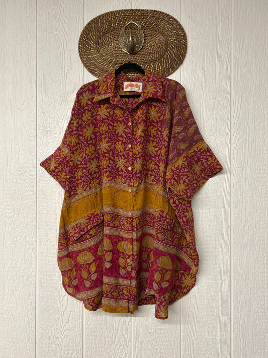 Crepe Sari Free To Be Button Down 0626 019