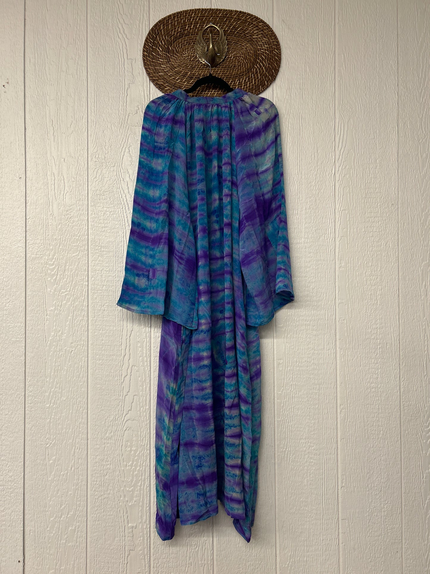 RETAIL Crepe Sari Woodstock Duster Dress 0226 127