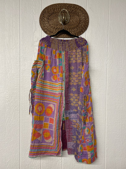 Pareo Kantha Butterfly Cargo Skirt 0426 044