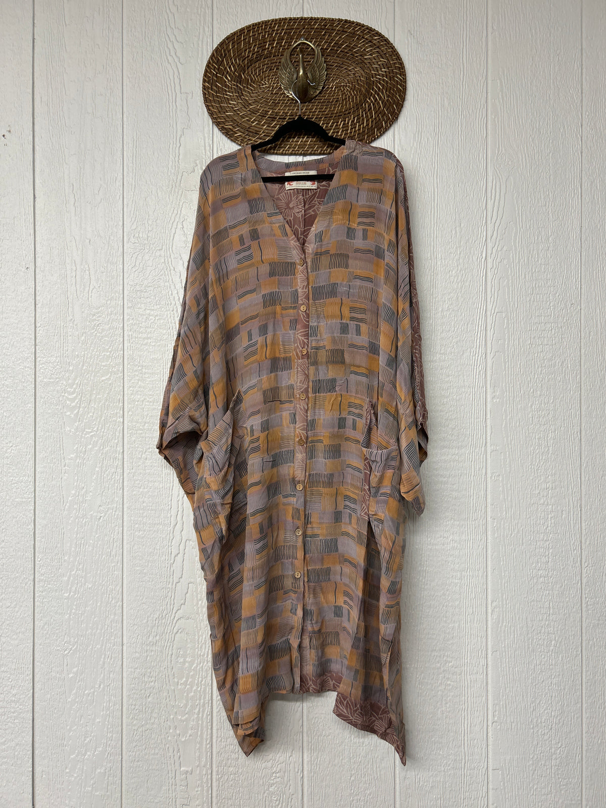 Crepe Sari Gaia Duster Dress 0826 256