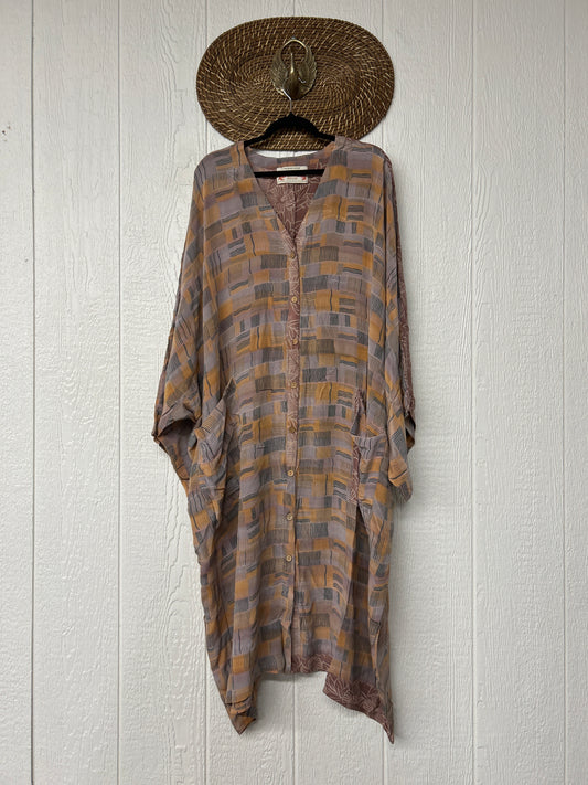 Crepe Sari Gaia Duster Dress 0826 256