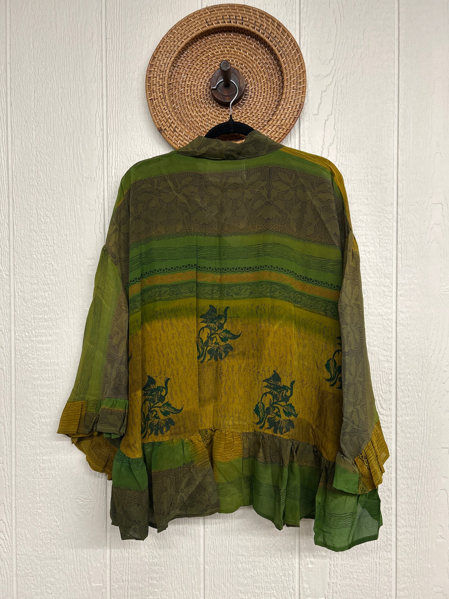 Crepe Sari Wild Rose Top 1225 061