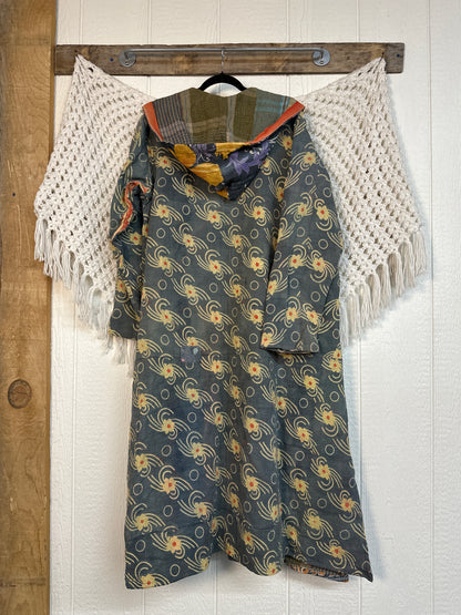 Fine Kantha Rising Sun Coat 1125 246