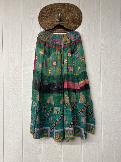 Pareo Kantha Lotus Maxi Skirt 0826 216