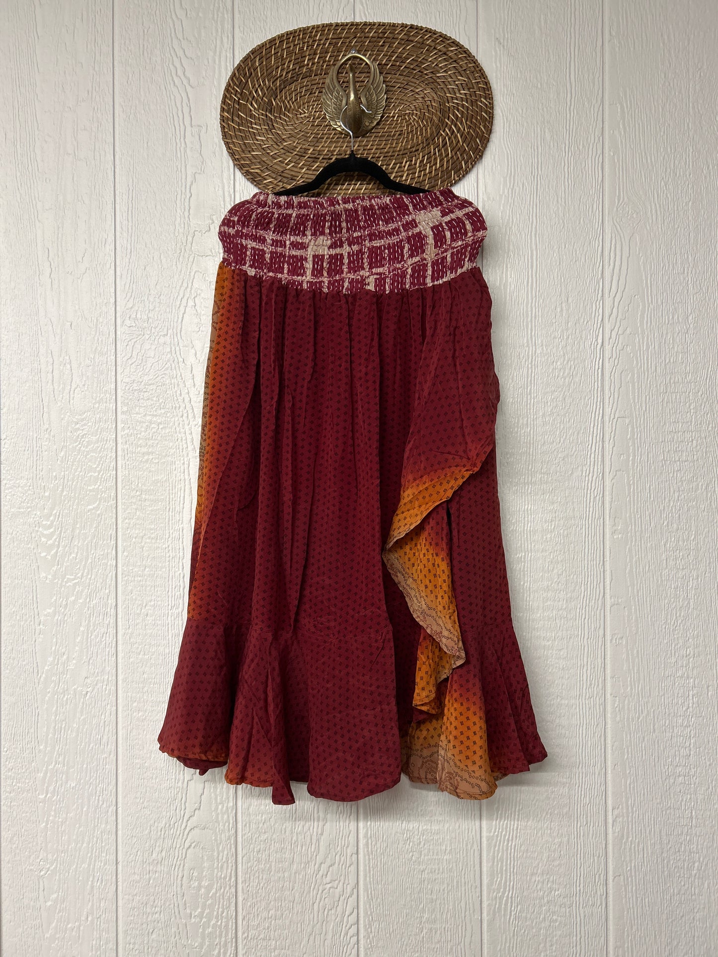 Crepe Sari Inner Peace Wrap Skirt 0626 215
