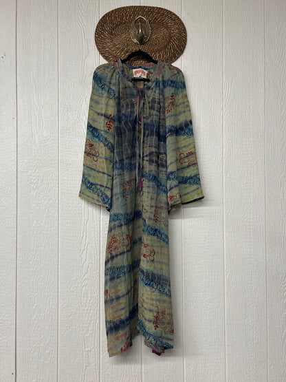 Crepe Sari Woodstock Duster Dress 0226 067