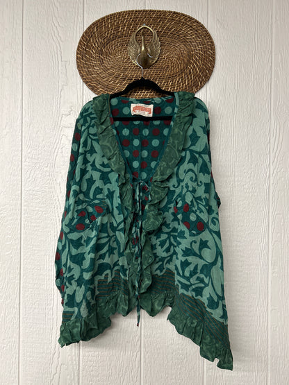 Crepe Sari Ruffle Daisy Blouse 0526 015