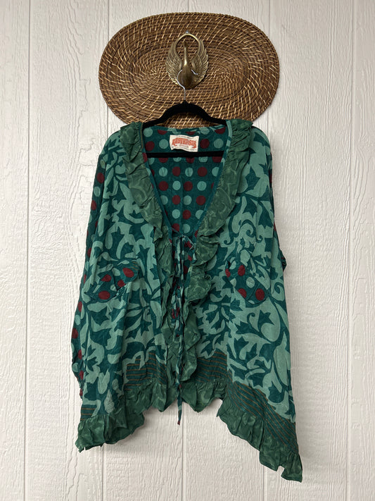 Crepe Sari Ruffle Daisy Blouse 0526 015