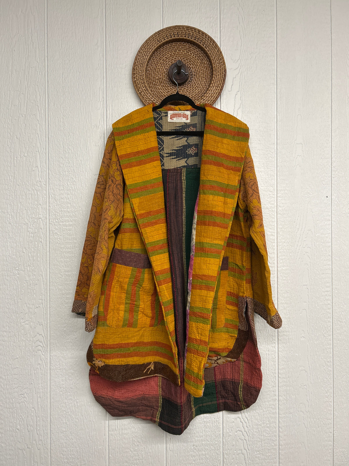 Fine Kantha Drifter Coat 1026 070