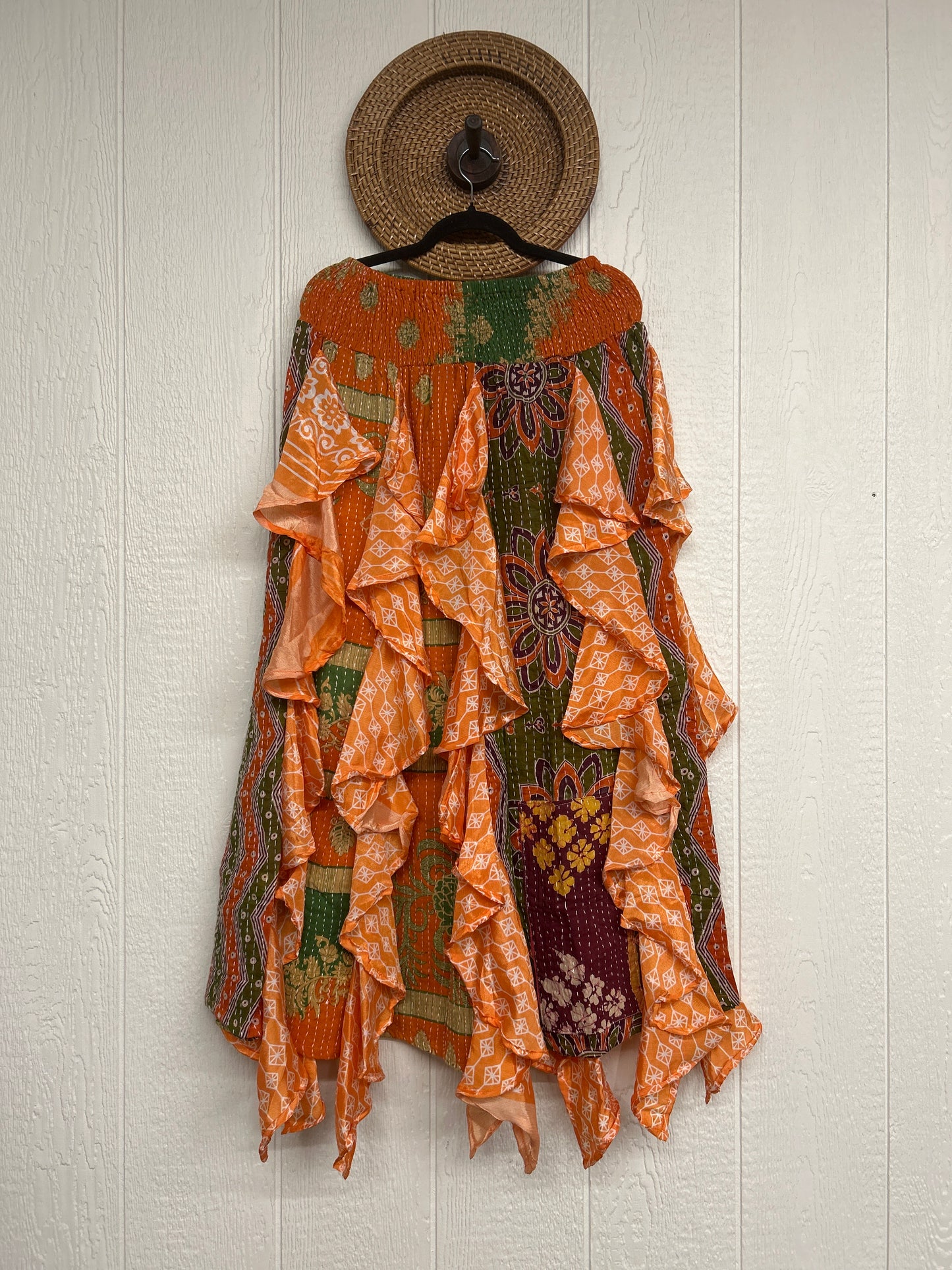 Pareo Kantha Willow Maxi Skirt 0826 013