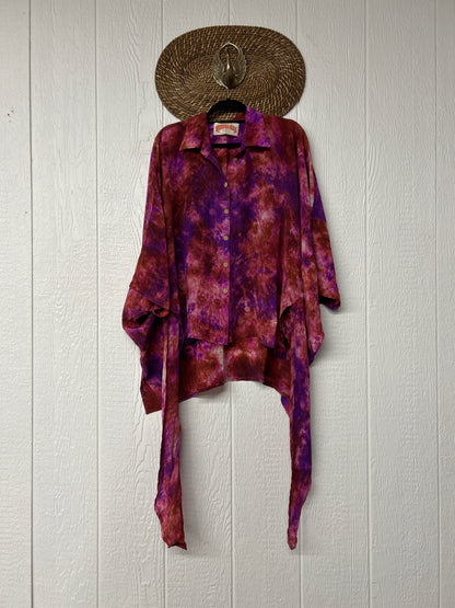 Crepe Sari Summer Nirvana Button Down 0626 077