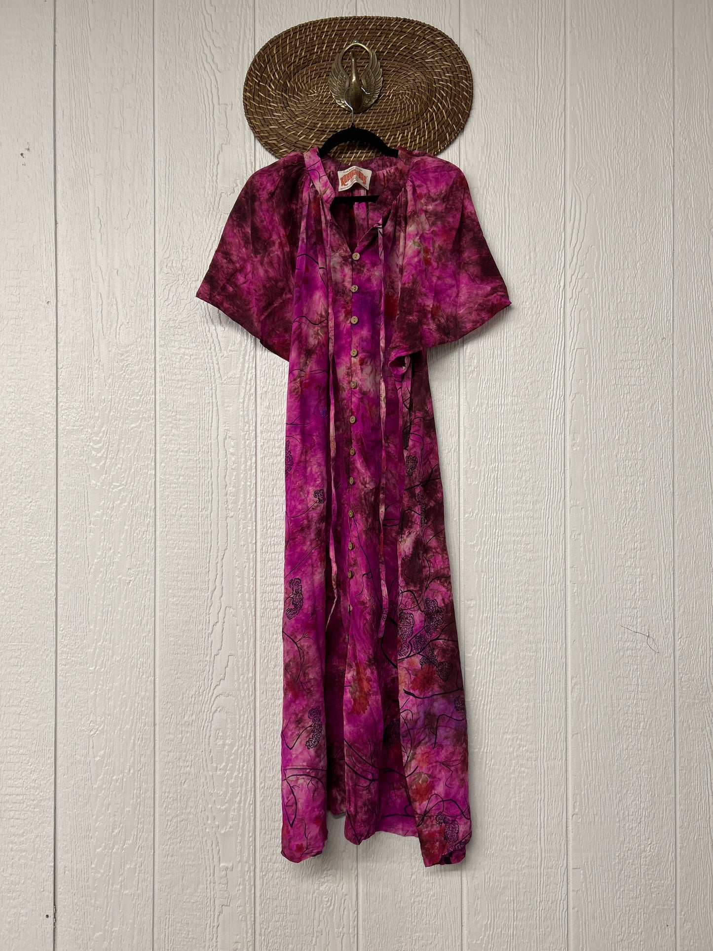 Crepe Sari Summer Woodstock Duster 0626 178