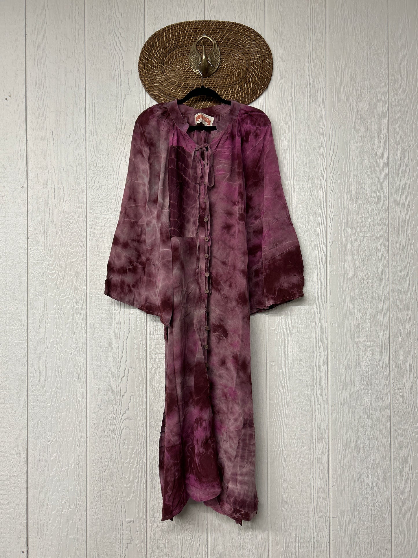 Crepe Sari Woodstock Duster Dress 0526 011