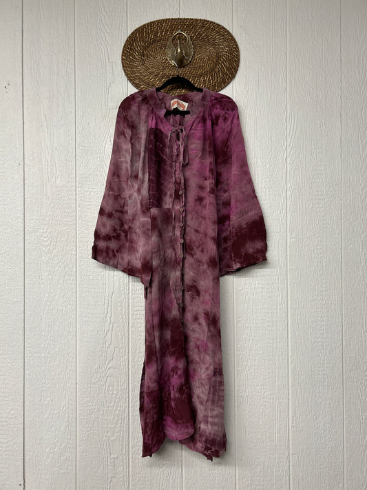 Crepe Sari Woodstock Duster Dress 0526 011