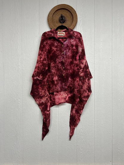 Crepe Sari Summer Nirvana Button Down 0626 230
