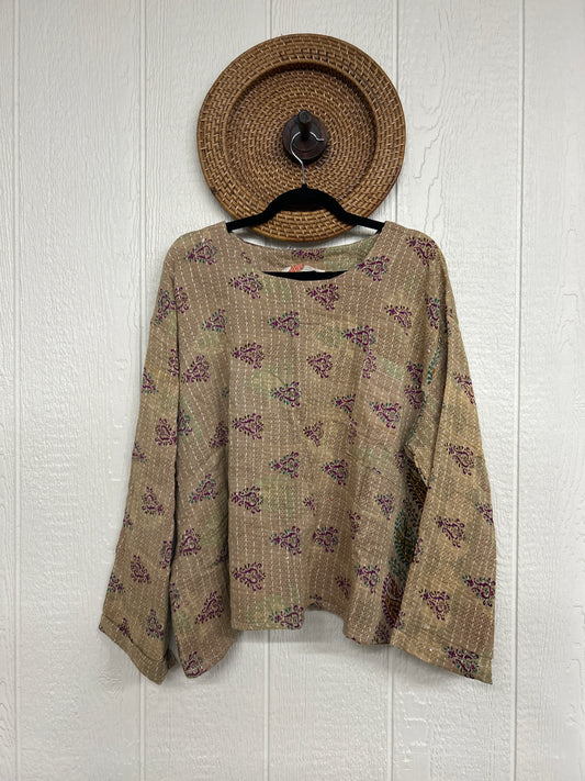 Pareo Kantha Wanderer Pocket Crop Top 0226 041