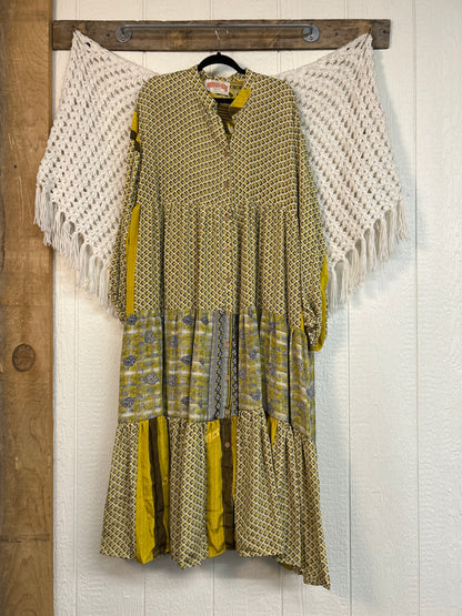 Rasgulla Sari Luminous Maxi Dress 0226 175