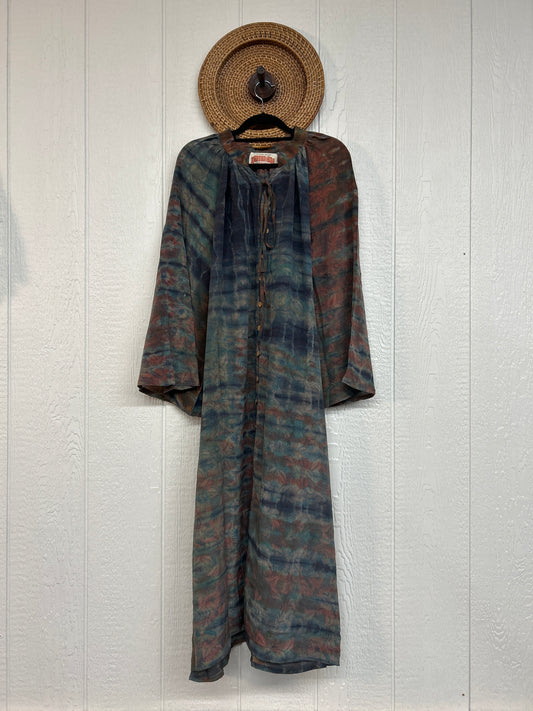 Crepe Sari Woodstock Duster Dress 0226 221