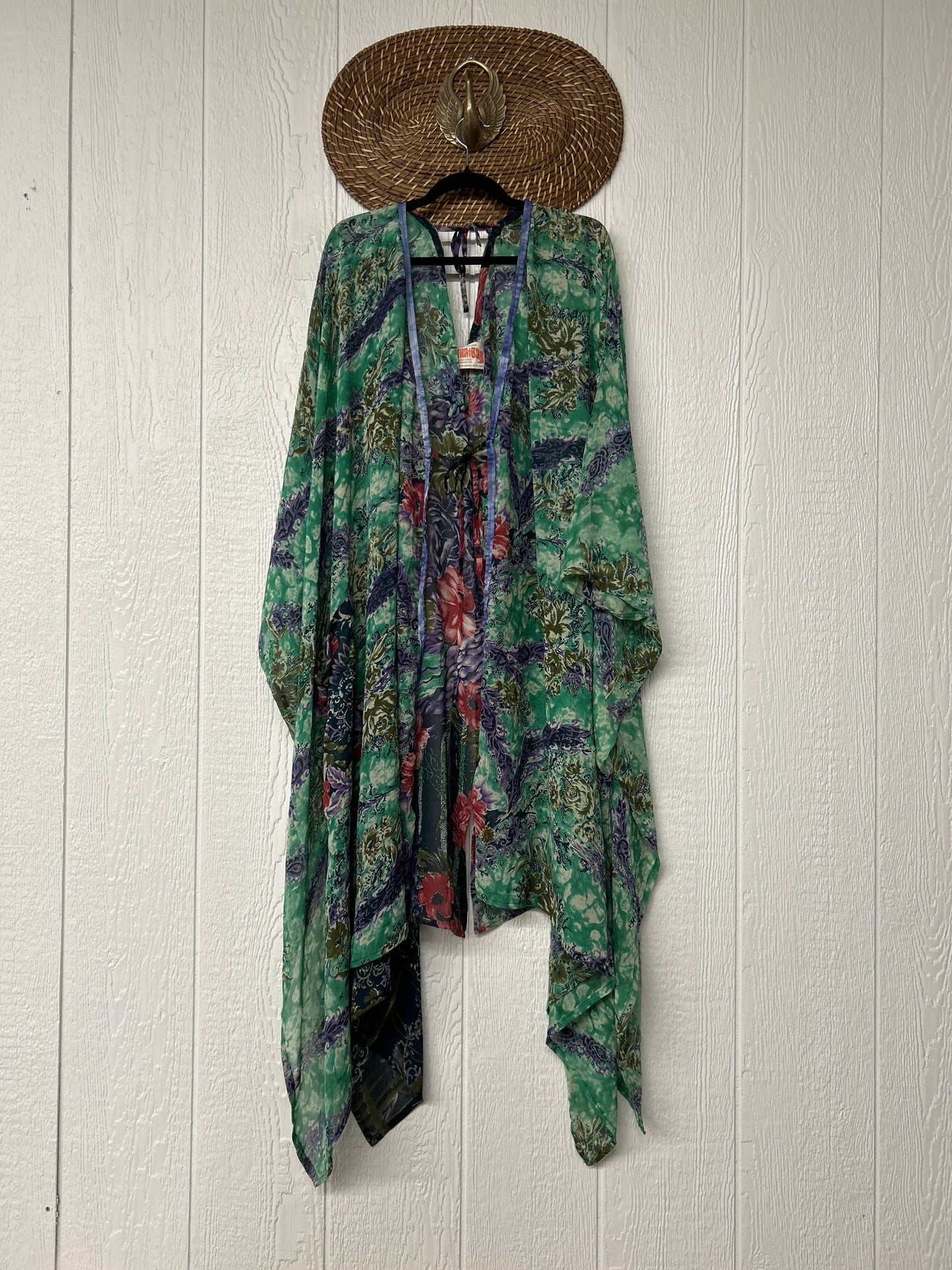 Crepe Sari Orchid Kimono 0626 023