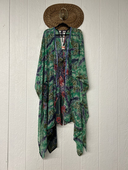 Crepe Sari Orchid Kimono 0626 023
