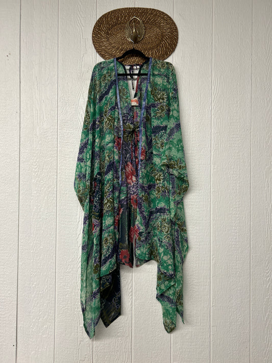 Crepe Sari Orchid Kimono 0626 023