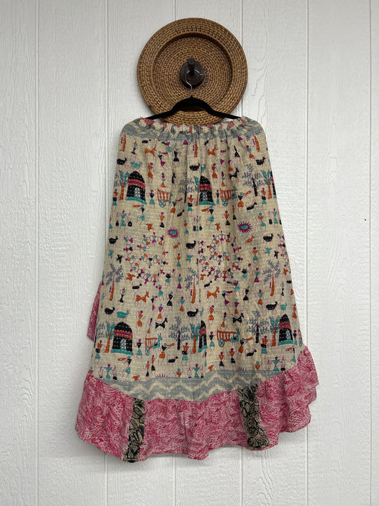 Pareo Kantha Wild Rose Skirt 0426 265
