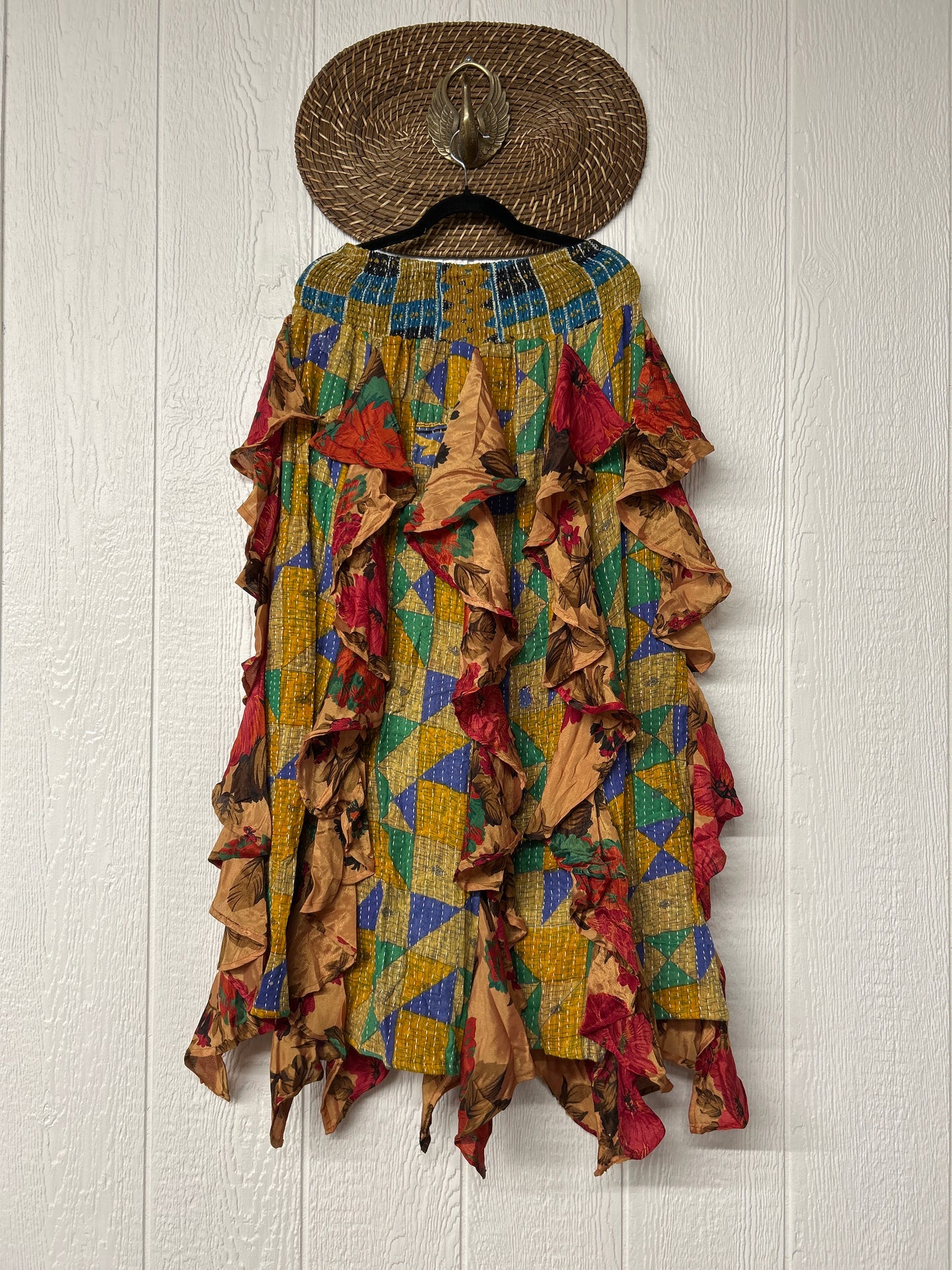 Pareo Kantha Willow Maxi Skirt 0826 196