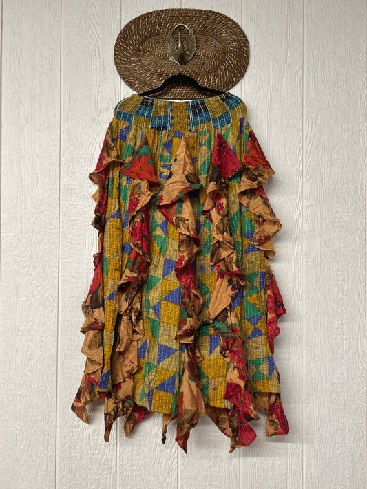 Pareo Kantha Willow Maxi Skirt 0826 196