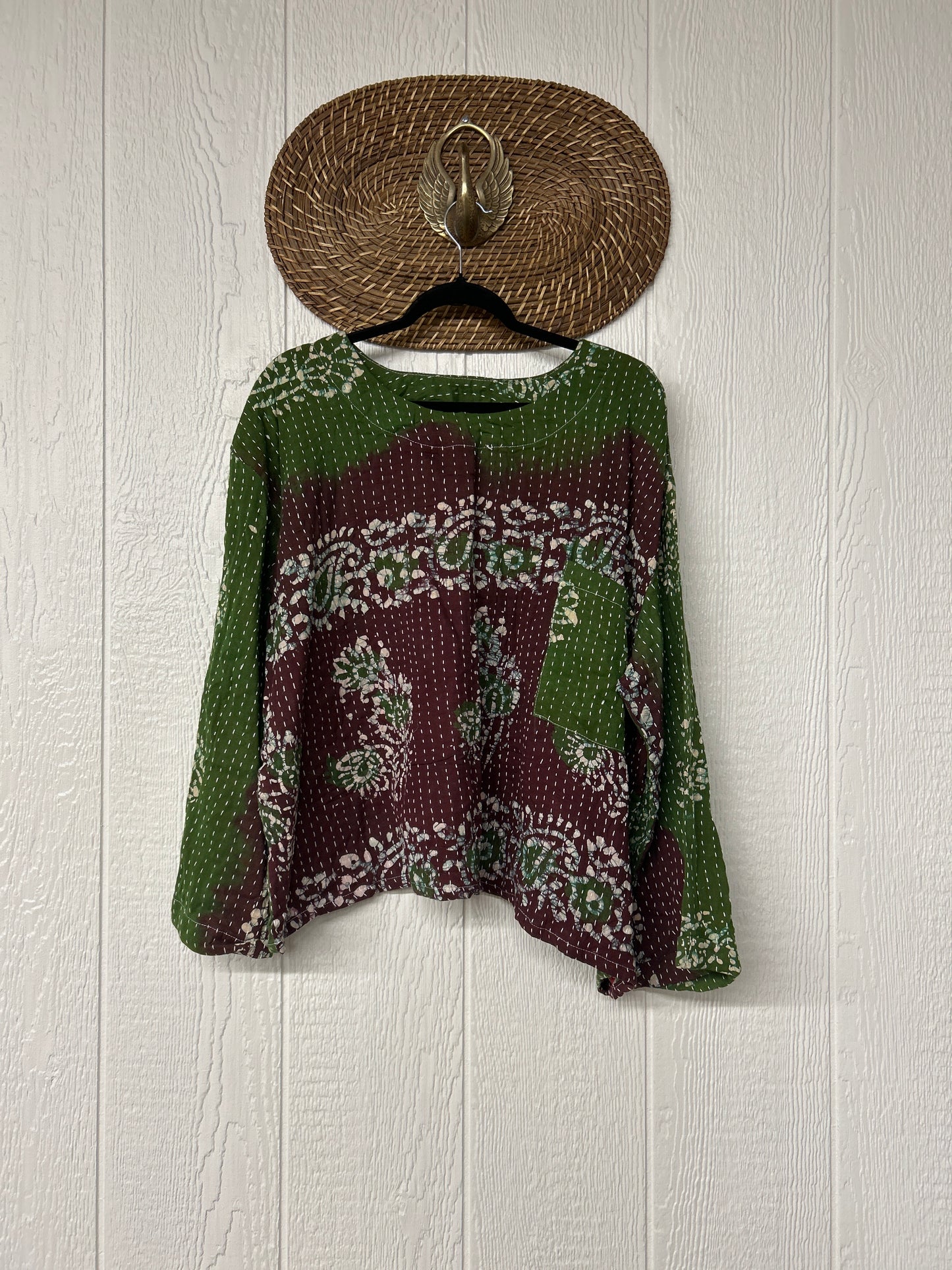 Pareo Kantha Wanderer Pocket Crop Top 0226 172