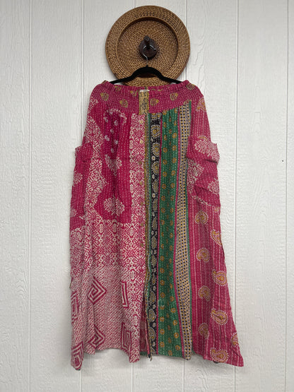 Pareo Kantha Butterfly Cargo Skirt 0426 177