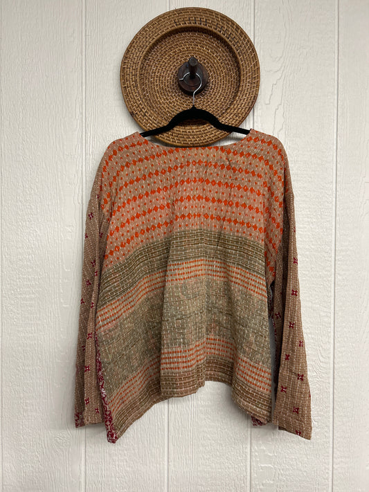 Pareo Kantha Wanderer Pocket Crop Top 0226 095