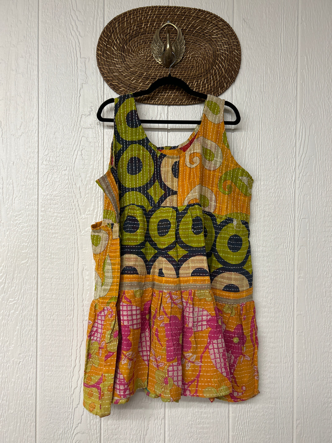 Kantha Meadow Mini Dress 0625 053