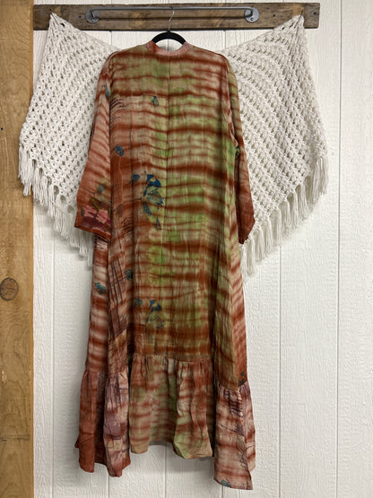 Crepe Sari Dahlia Duster Dress 0326 080