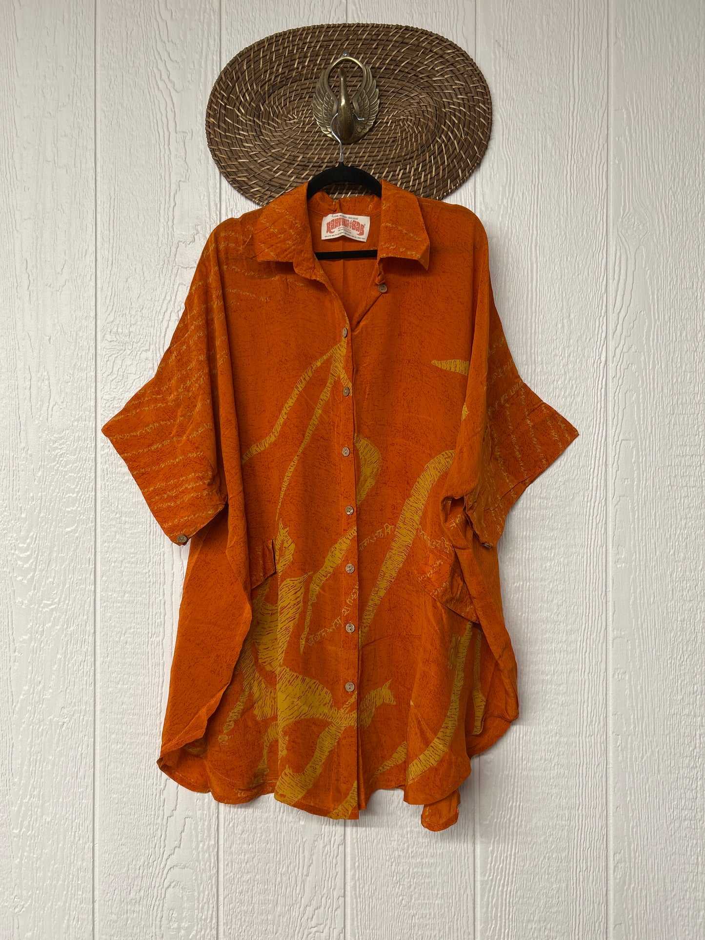 Crepe Sari Free To Be Button Down 0626 026